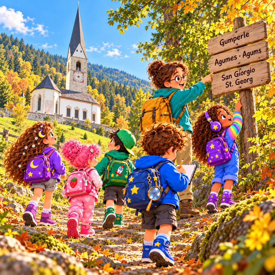 Die Tiny Stars auf dem Gumperle-Weg in Agums