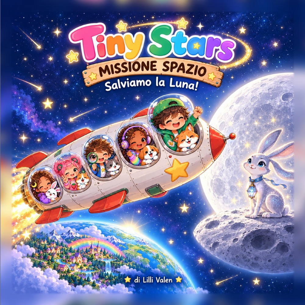 Copertina Tiny Stars: Missione Spazio, Salviamo la Luna!